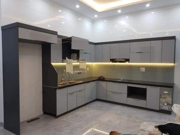Tủ Bếp Nhựa Cánh Kính – TBN520